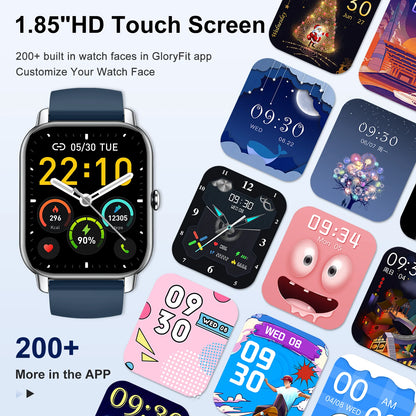Smart Watch, 1.85" Smartwatch for  IP68 Waterproof, 110+ Sport Modes, Fitness Activity Tracker, Heart Rate Sleep Monitor.
