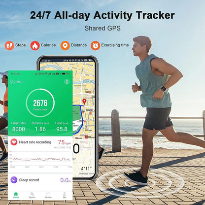 Touch Fitness Tracker Smart Watch