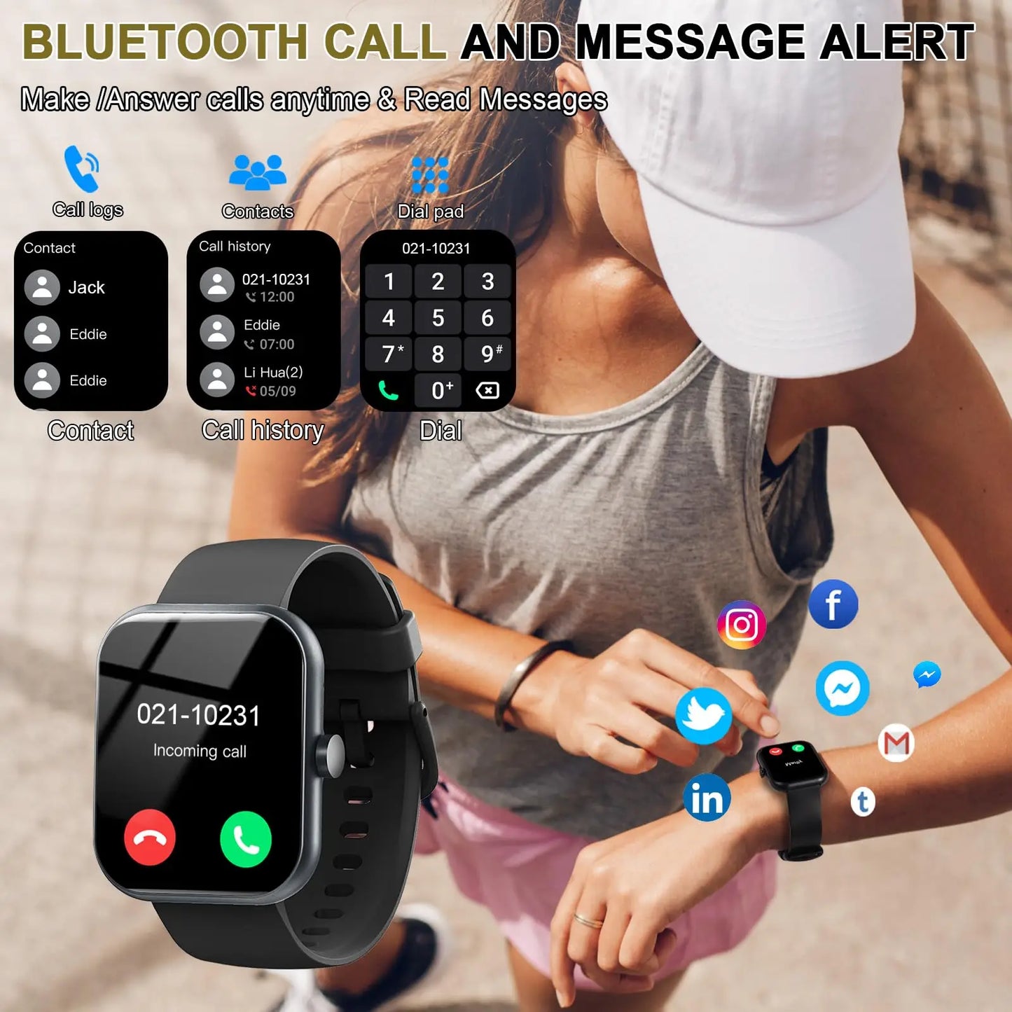 HD Calling Fitness Smart Watch