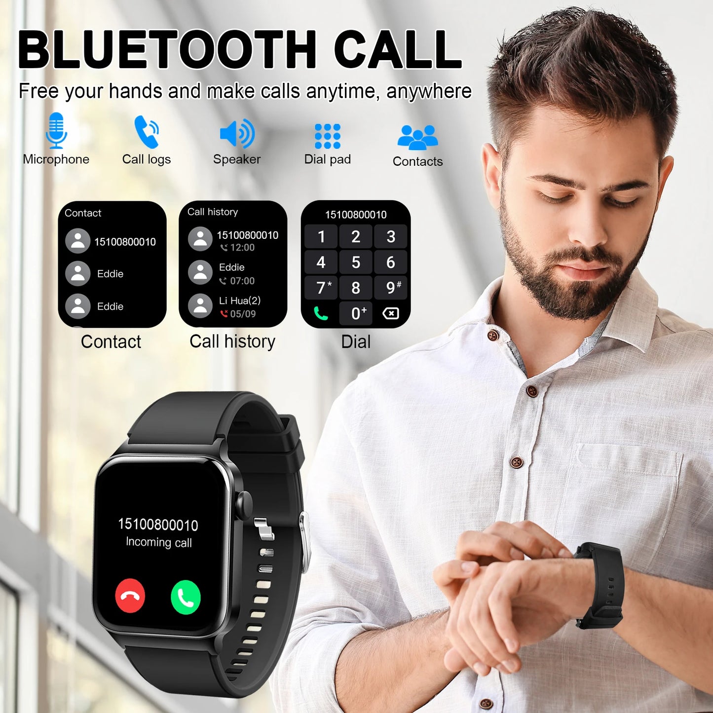Calling Fitness Touch Smart Watch