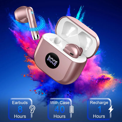 Wireless LED Display In-Ear Earbuds