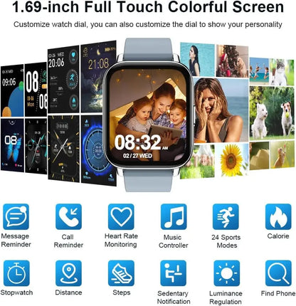 Touch Fitness Tracker Smart Watch