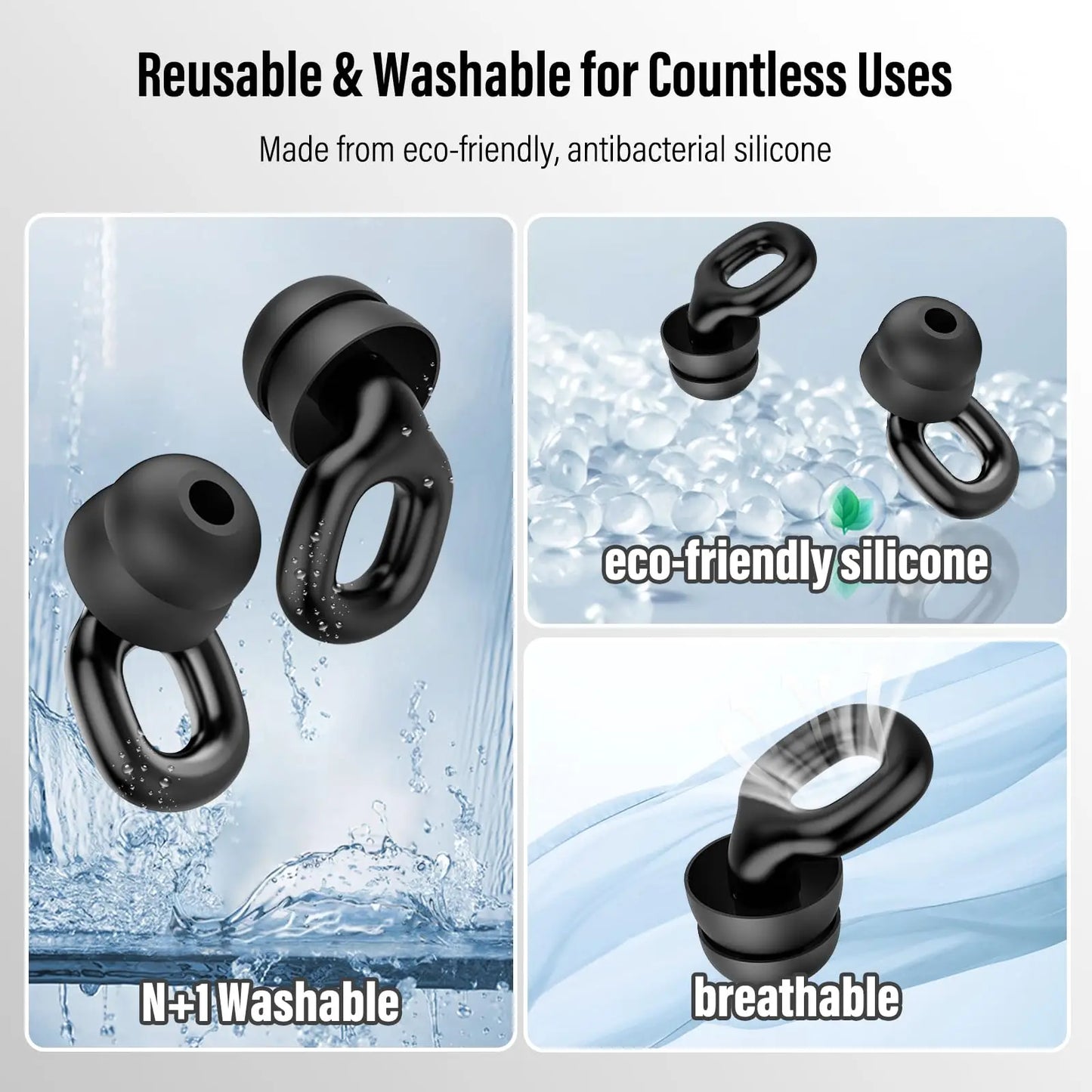 Reusable Noise Cancelling Ear Plugs