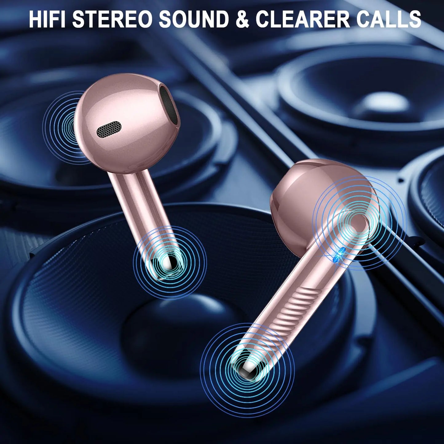 Wireless LED Display In-Ear Earbuds