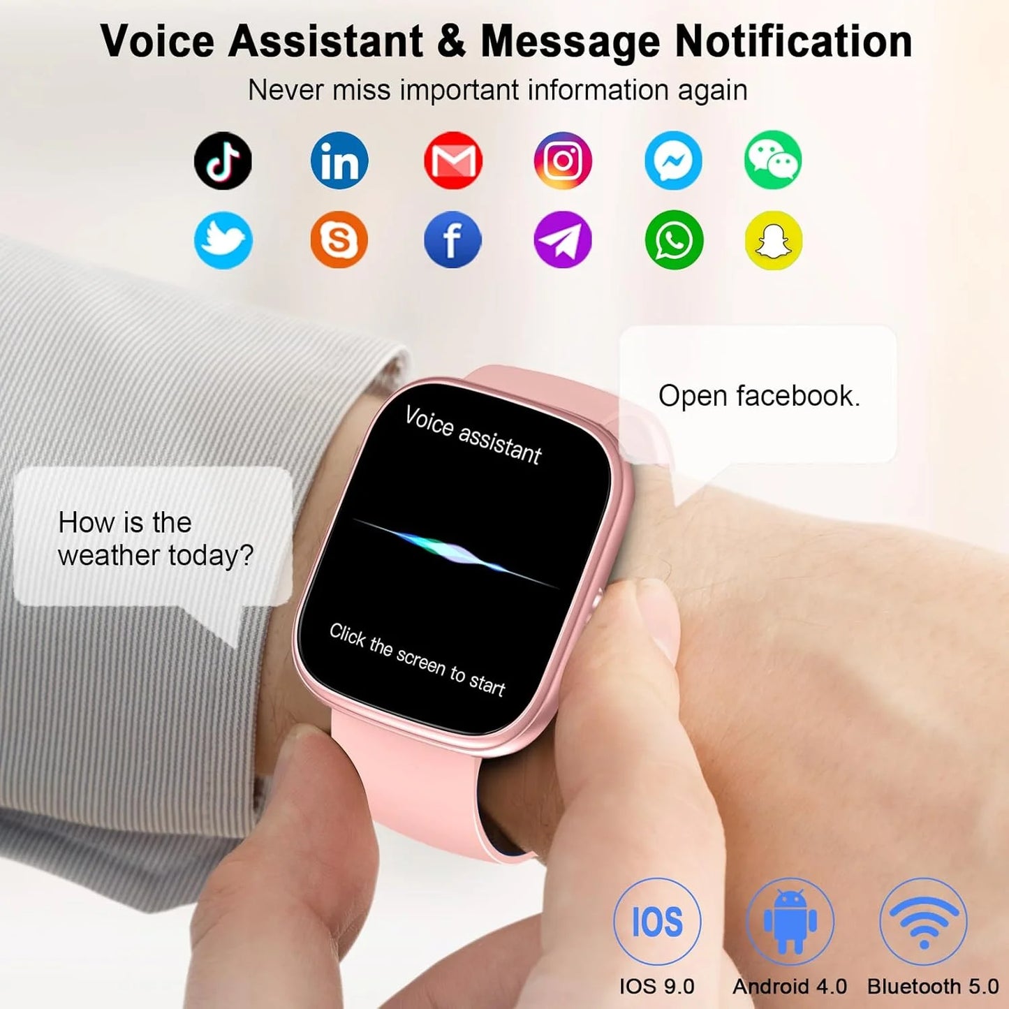 HD Calling Fitness Smart Watch