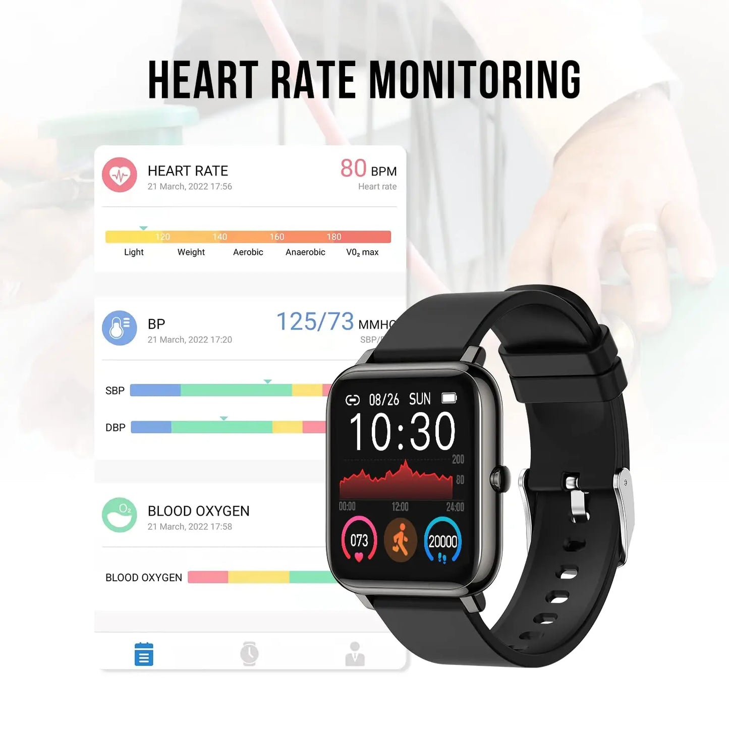 Compact Fitness Touch Smart Watch