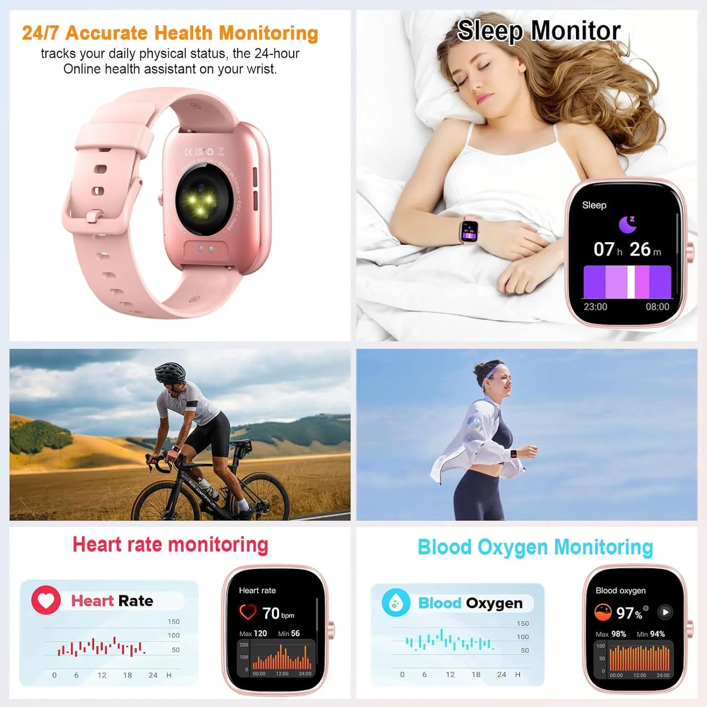 HD Calling Fitness Smart Watch
