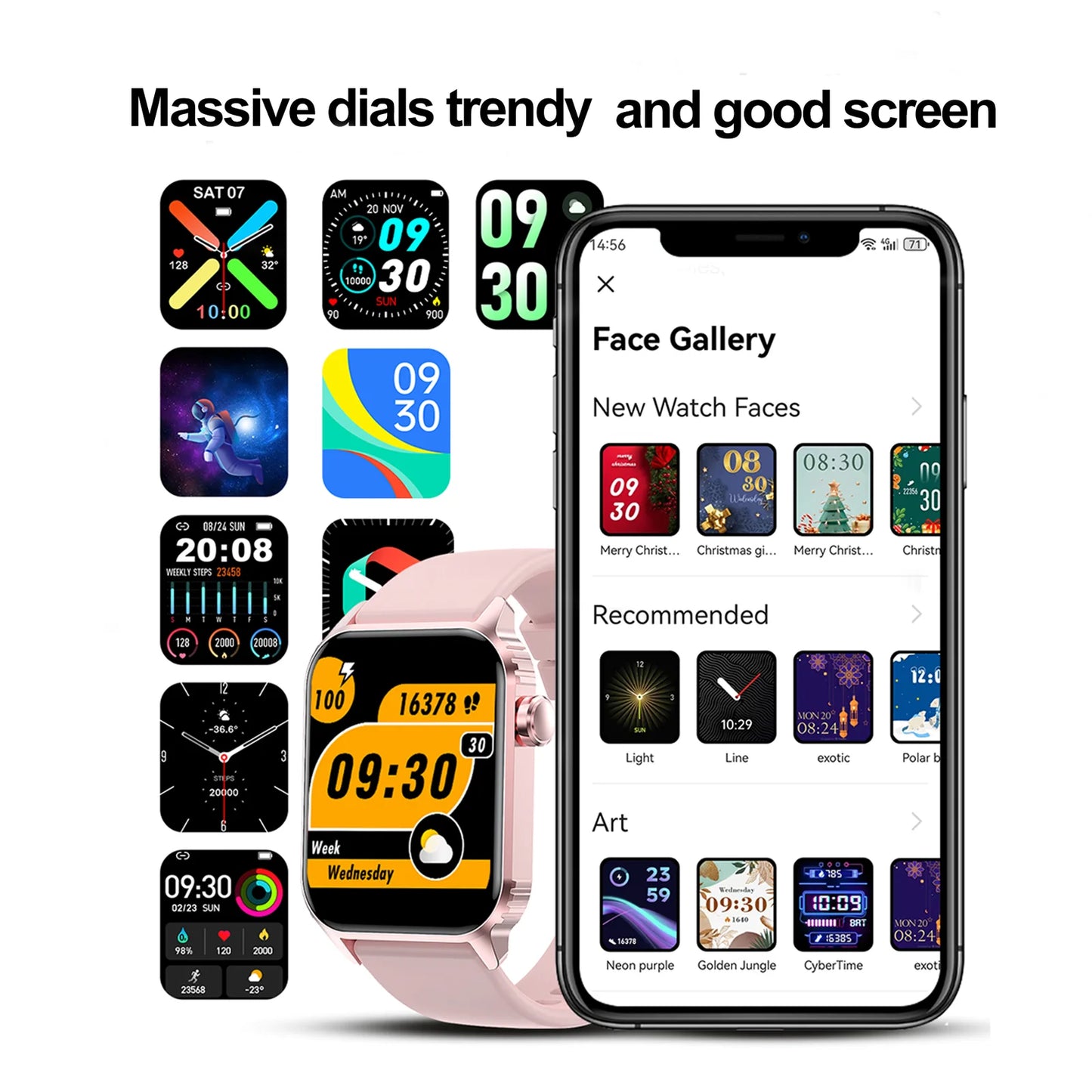 Calling Fitness Touch Smart Watch