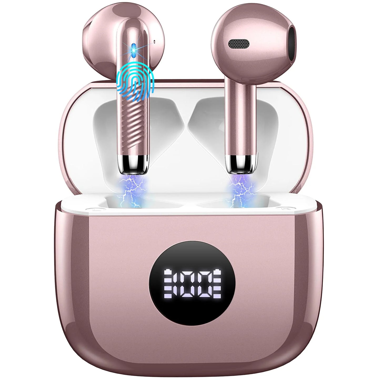 Wireless LED Display In-Ear Earbuds