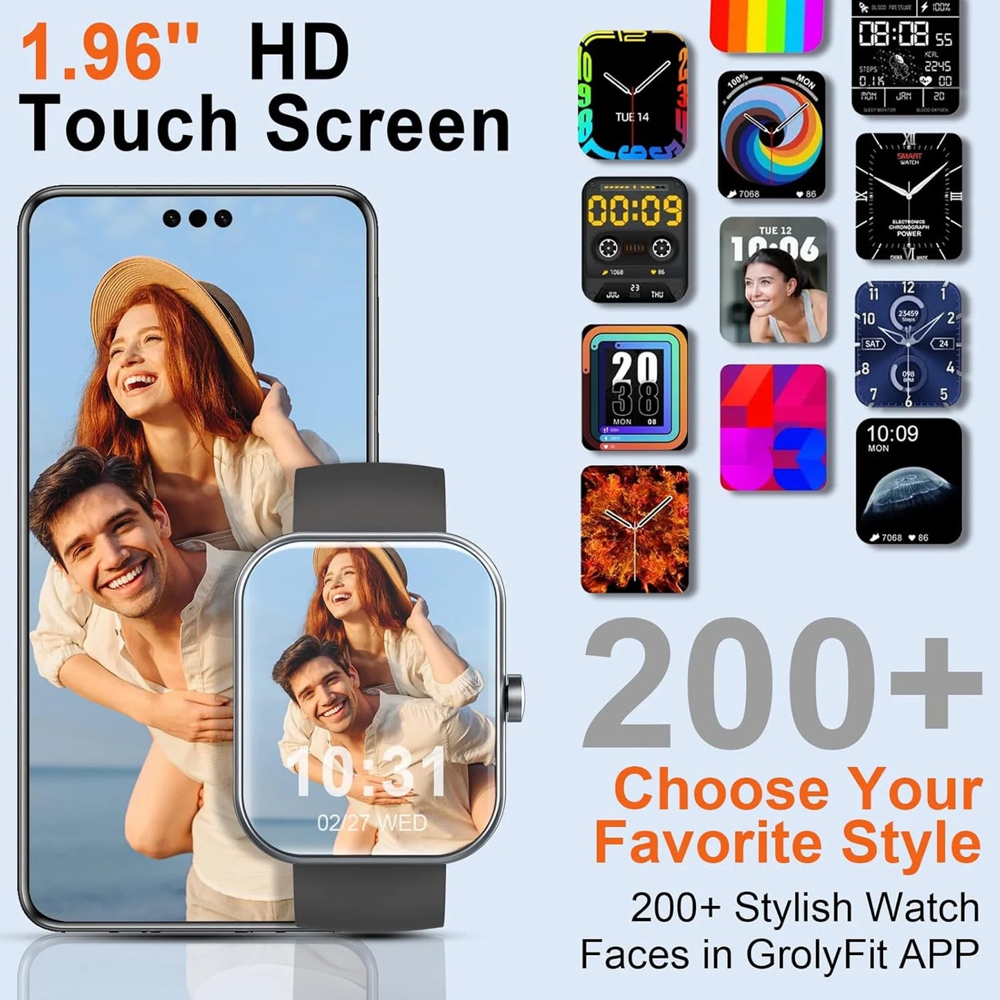 HD Calling Fitness Smart Watch