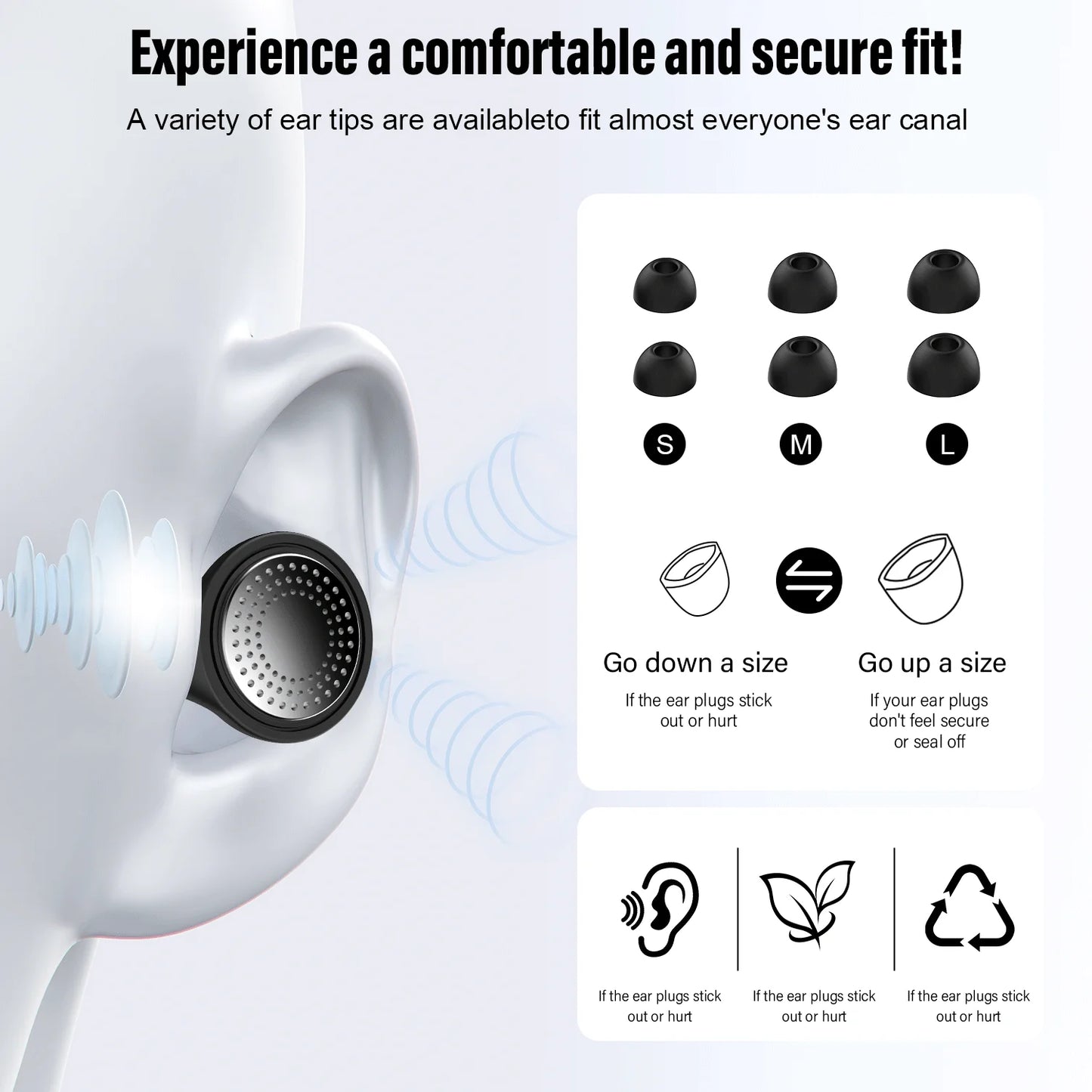 Reusable Soundproof Sleeping Ear Plugs