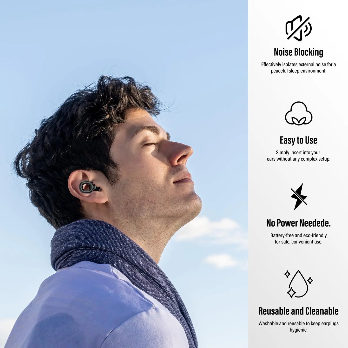 Reusable Noise Cancelling Ear Plugs